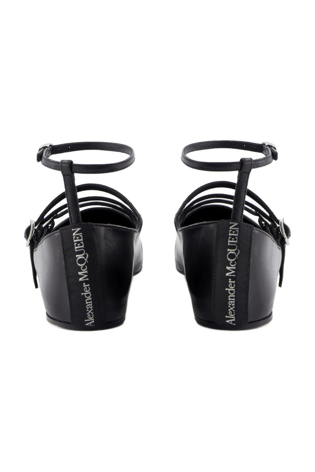 Cage Ballerinas - Alexander McQueen - Leather - Black