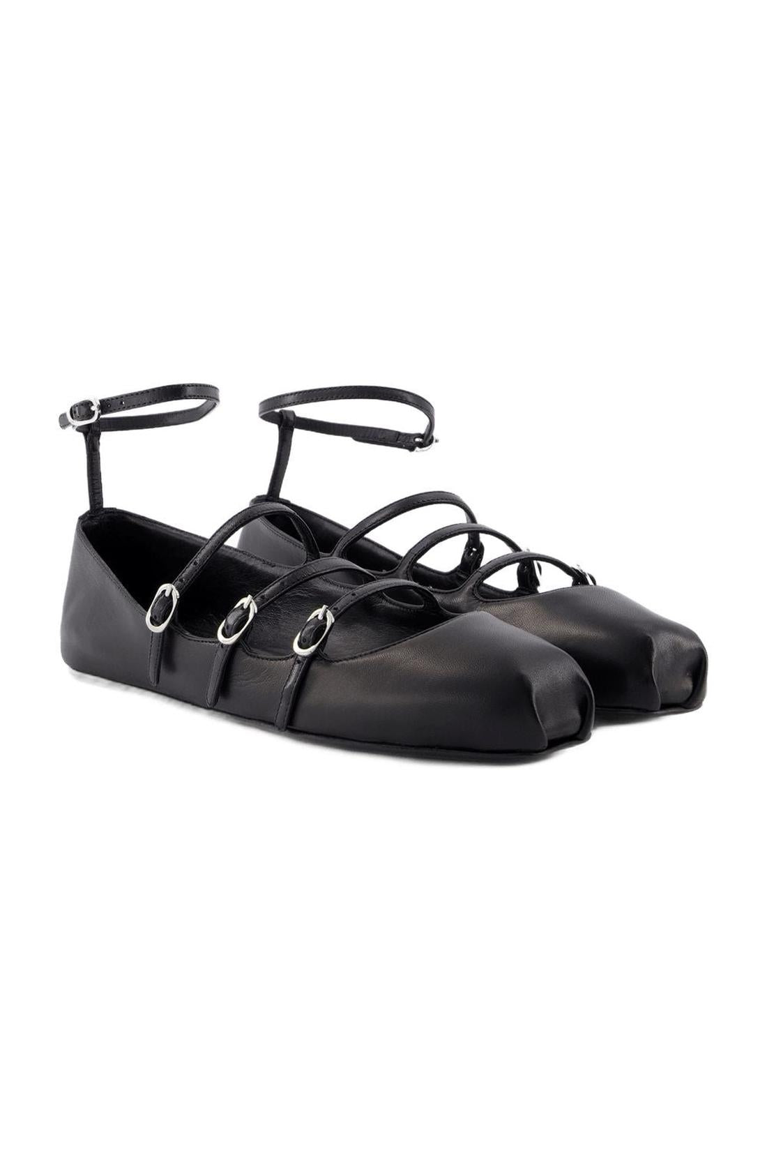 Cage Ballerinas - Alexander McQueen - Leather - Black