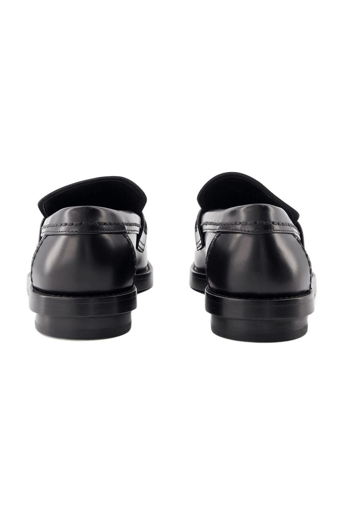 Seal moccasins - Alexander McQueen - leather - black/silver
