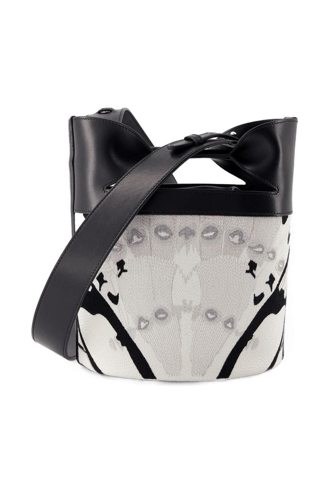 The Bucket Bow Shoulder Bag - Alexander McQueen - Leather - White