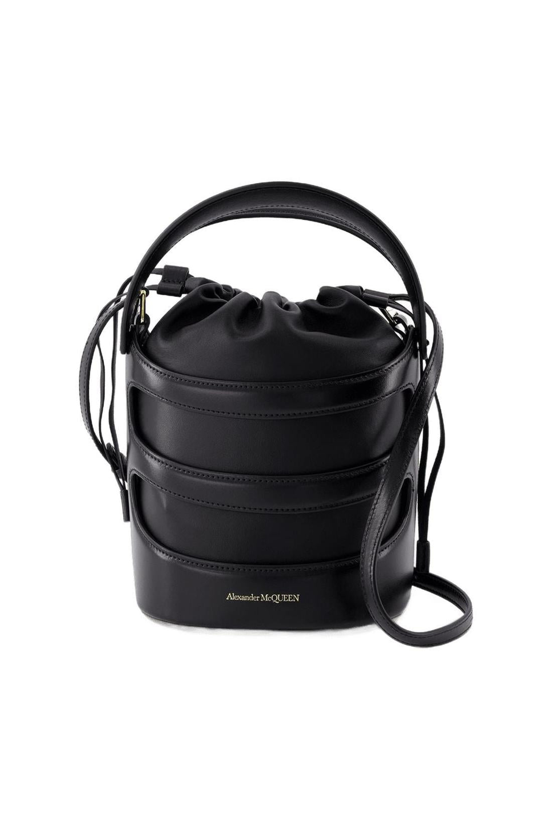 Rise Handtasche - Alexander McQueen - Leder - Schwarz