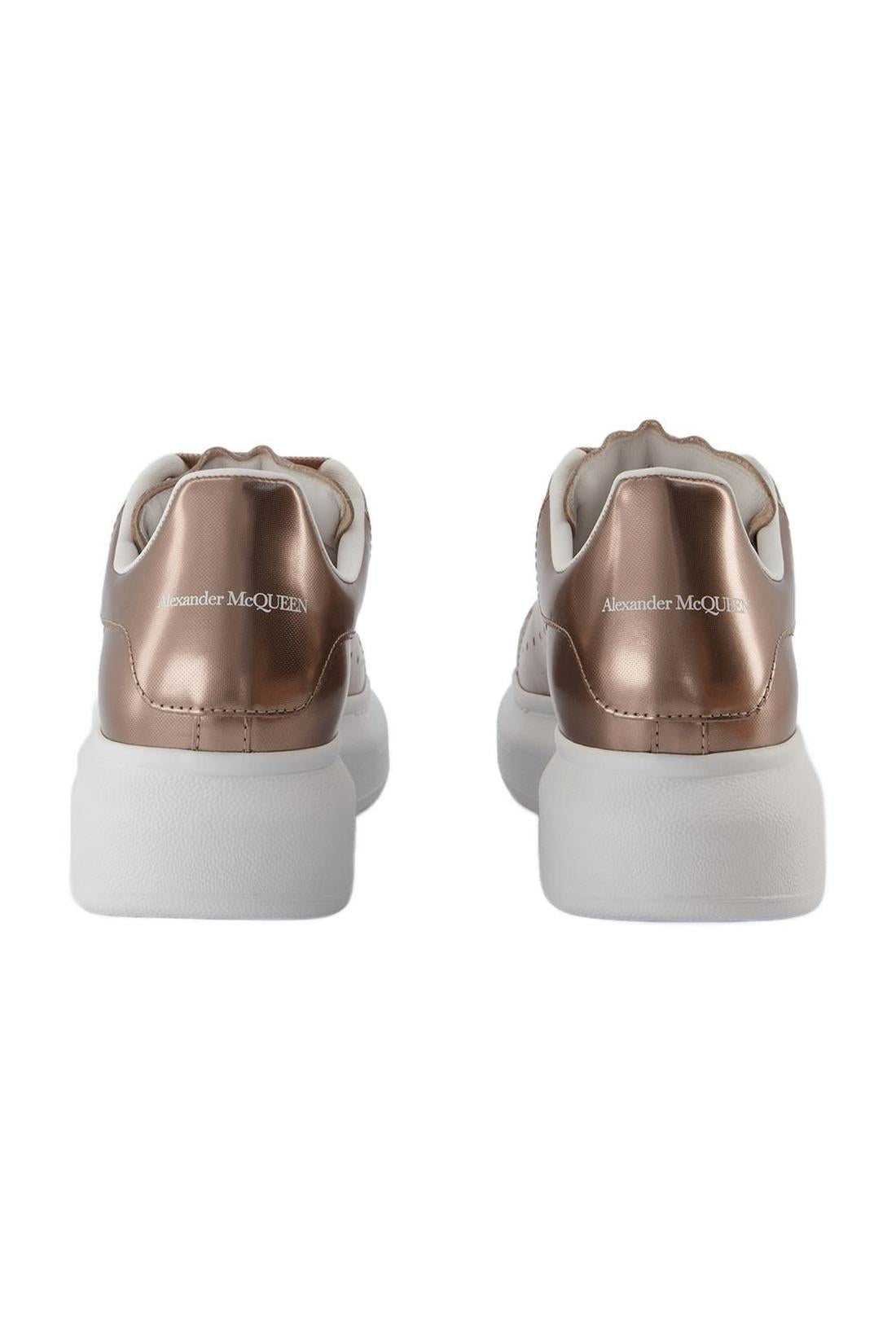 Oversized sneakers - Alexander McQueen - leather - beige