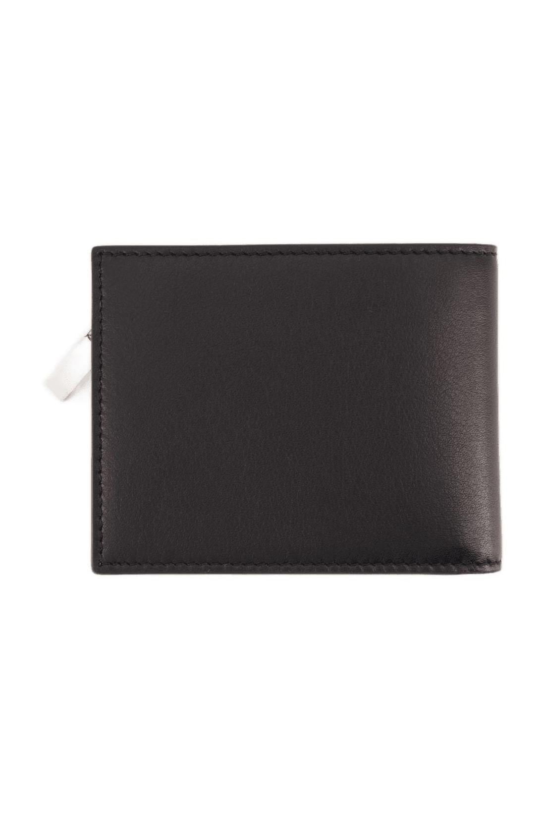 2-in-1 Wallet - Alexander McQueen - Leather - Black/Silver