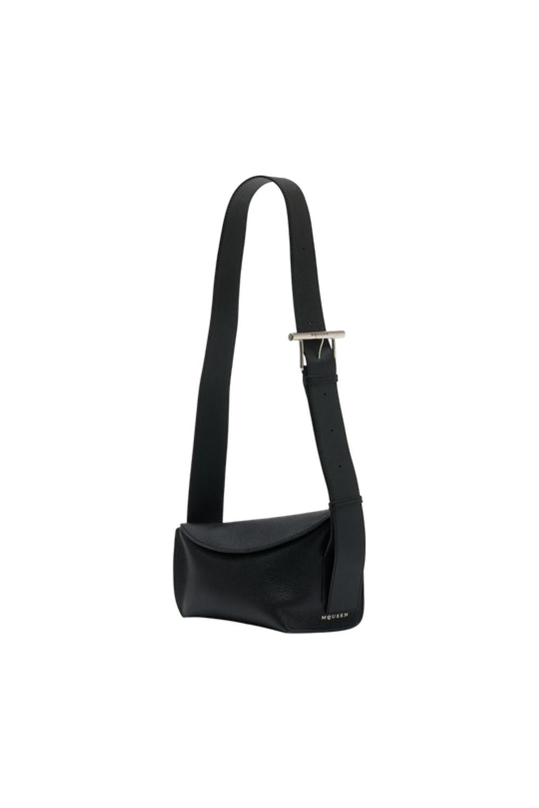 T-Bar Sling Schultertasche - Alexander McQueen - Leder - Schwarz-Taschen-Alexander McQueen-ARCHIVIST