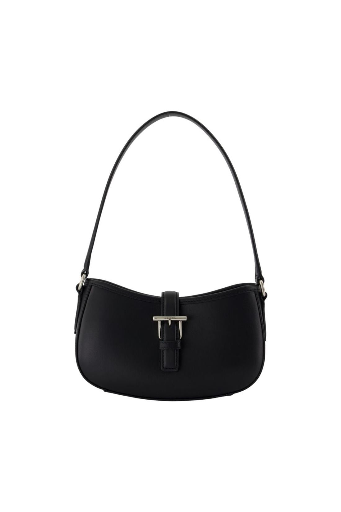 Alexander McQueen-Mini-Schultertasche T Bar - Alexander McQueen - Leder - Schwarz-Taschen-Black-Deal-Outlet-by-ARCHIVIST