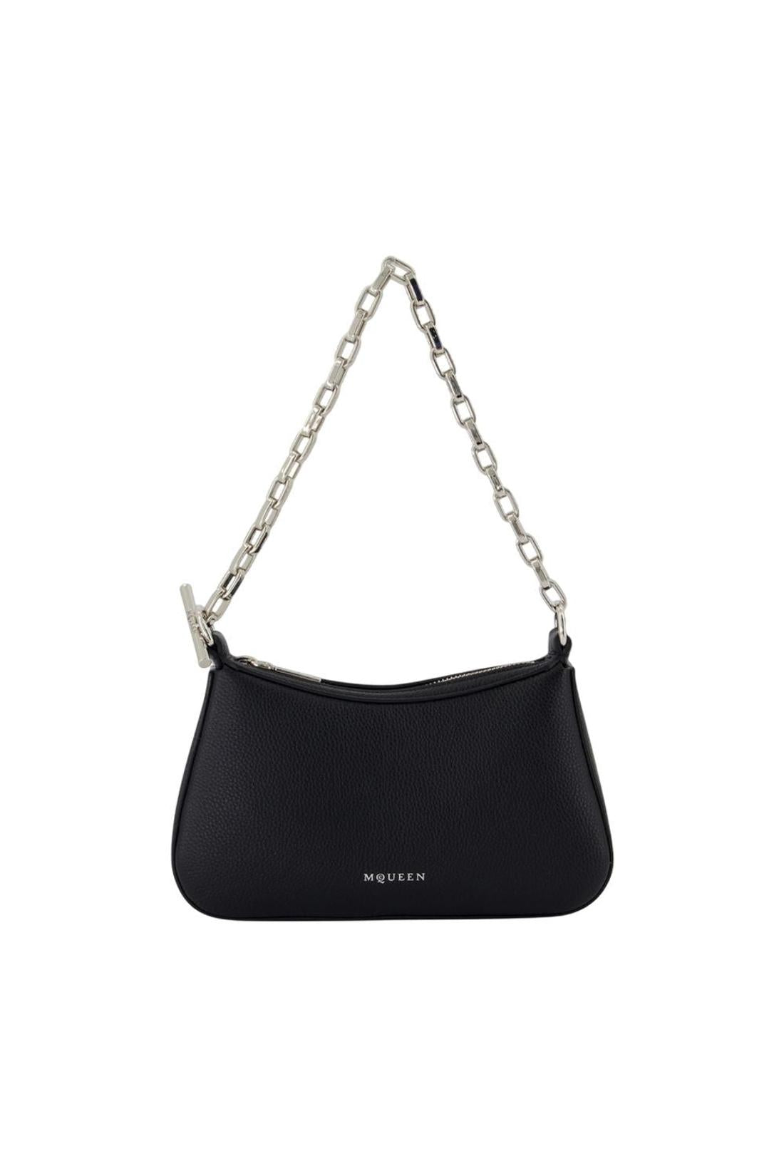 Alexander McQueen-T Bar Mini Handtasche - Alexander McQueen - Leder - Schwarz-Taschen-Black-Deal-Outlet-by-ARCHIVIST