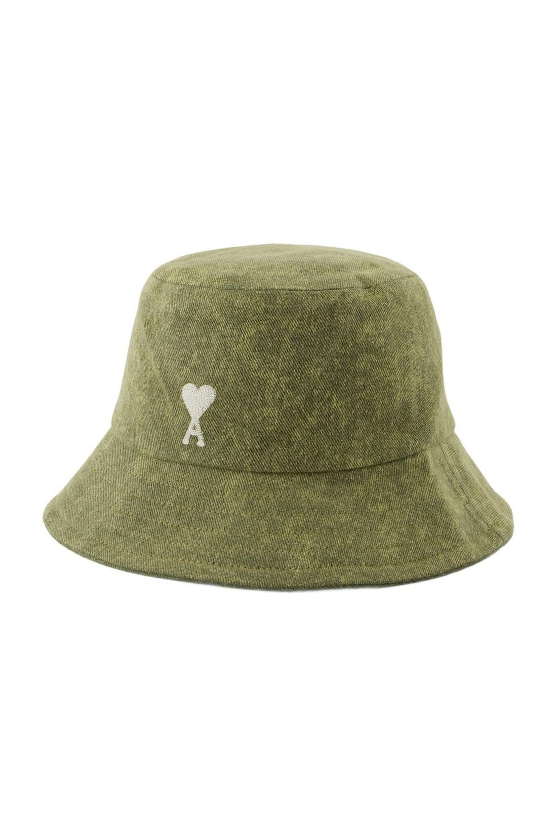 Bob Adc Embroidery - AMI Paris - Baumwolle - Khaki