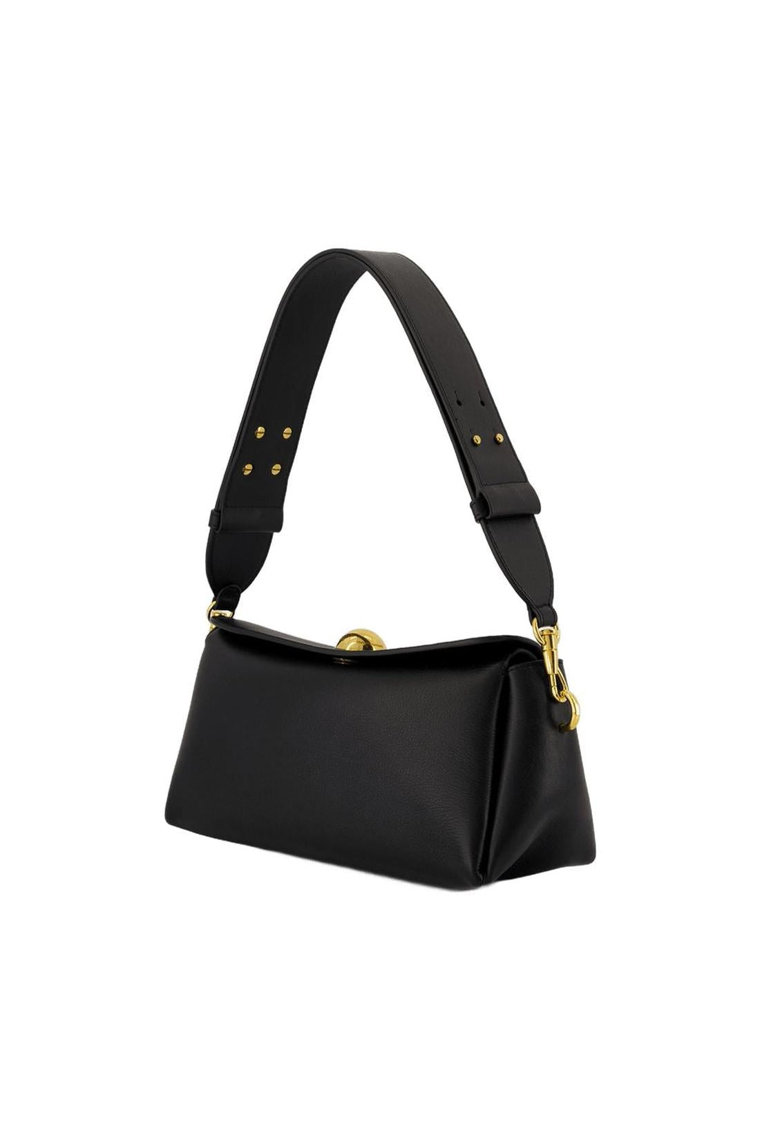 Karussell-Schultertasche - AMI Paris - Leder - Schwarz-Taschen-Ami Paris-ARCHIVIST