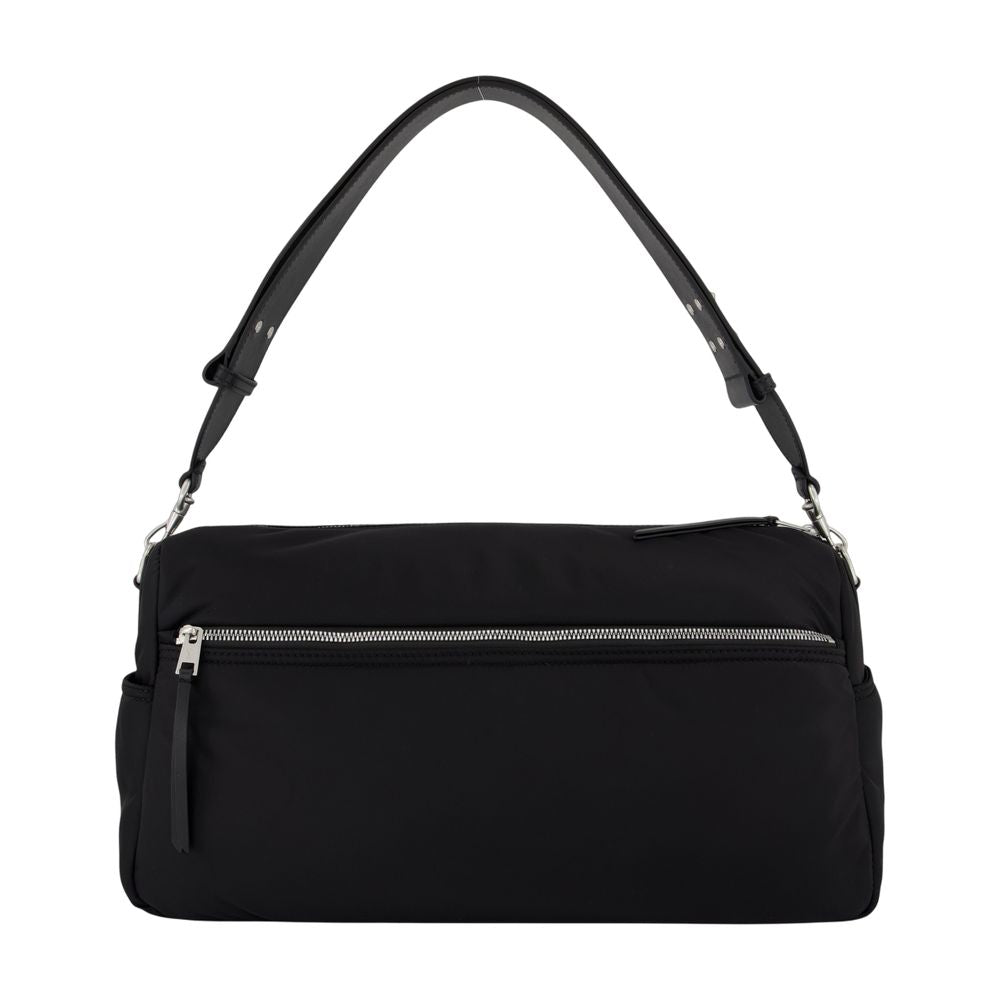 Marcel Large Schultertasche - AMI Paris - Nylon - Schwarz