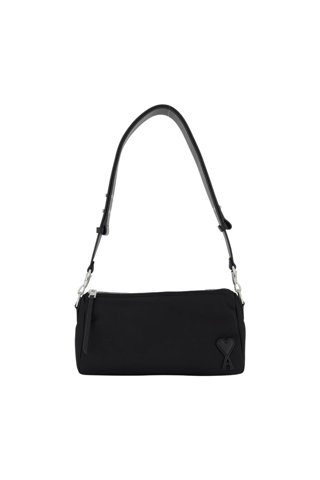 Marcel Schultertasche - AMI Paris - Nylon - Schwarz-Taschen-Ami Paris-One size-black-ARCHIVIST