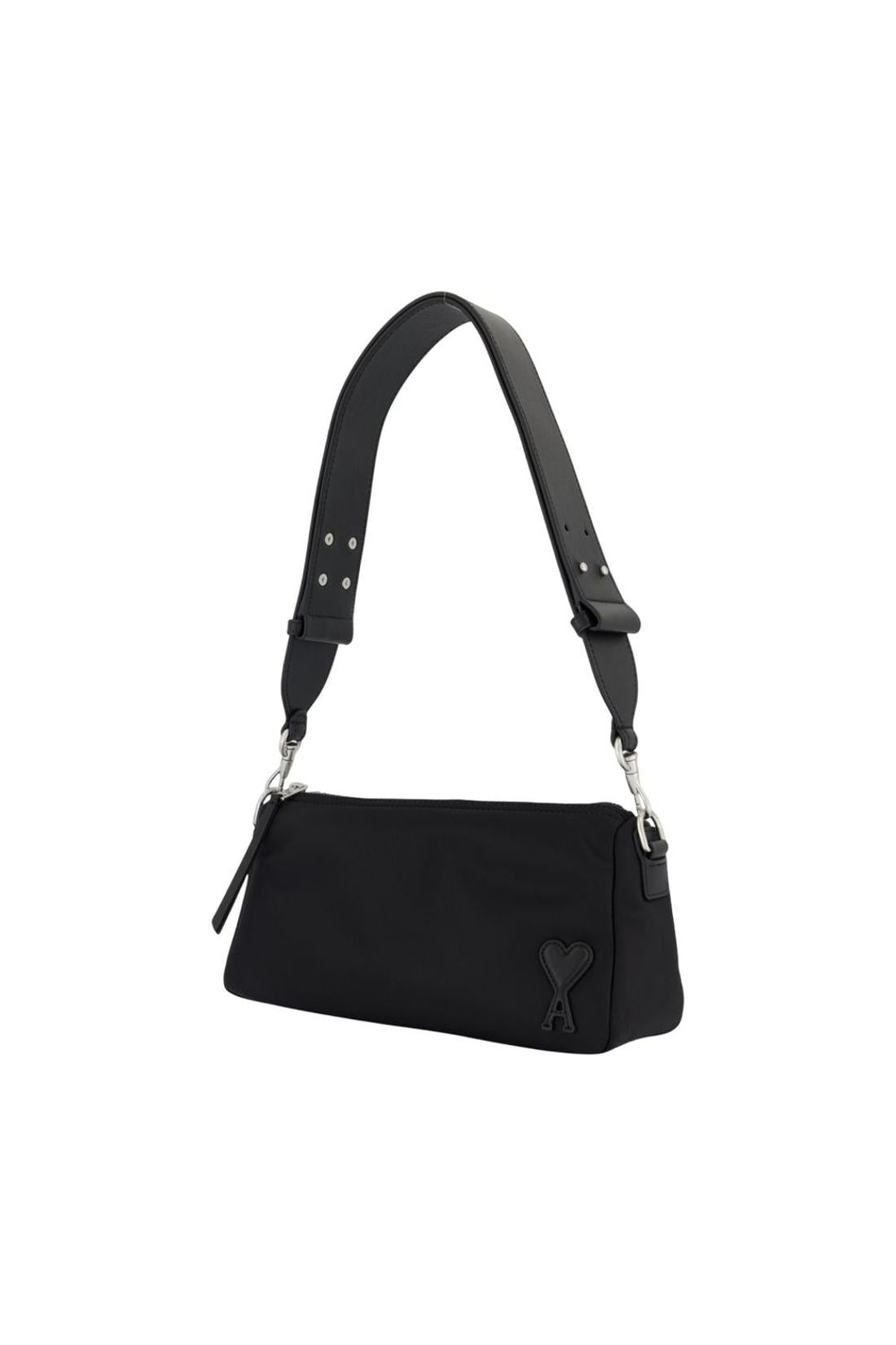 Marcel Schultertasche - AMI Paris - Nylon - Schwarz-Taschen-Ami Paris-ARCHIVIST