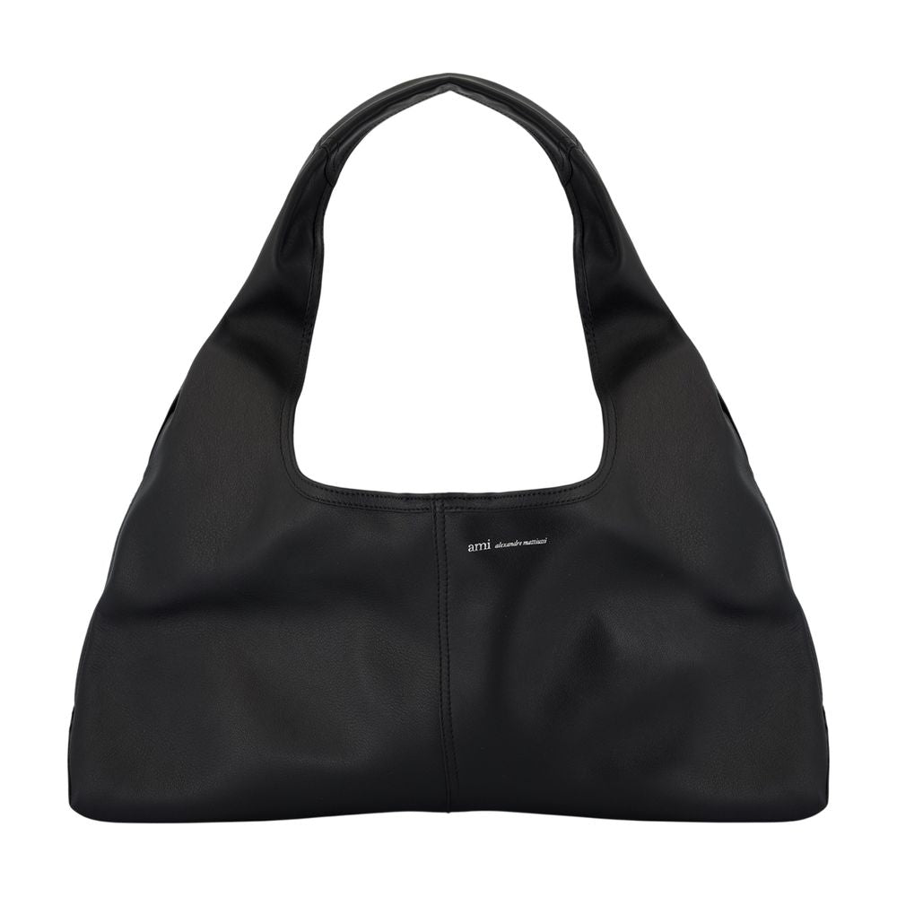 Etienne Schultertasche - AMI Paris - Leder - Schwarz