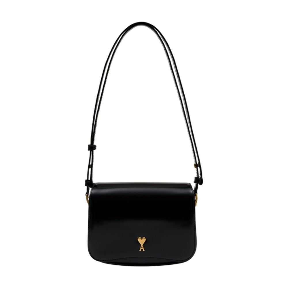 Schultertasche Paris Paris - AMI Paris - Leder - Schwarz