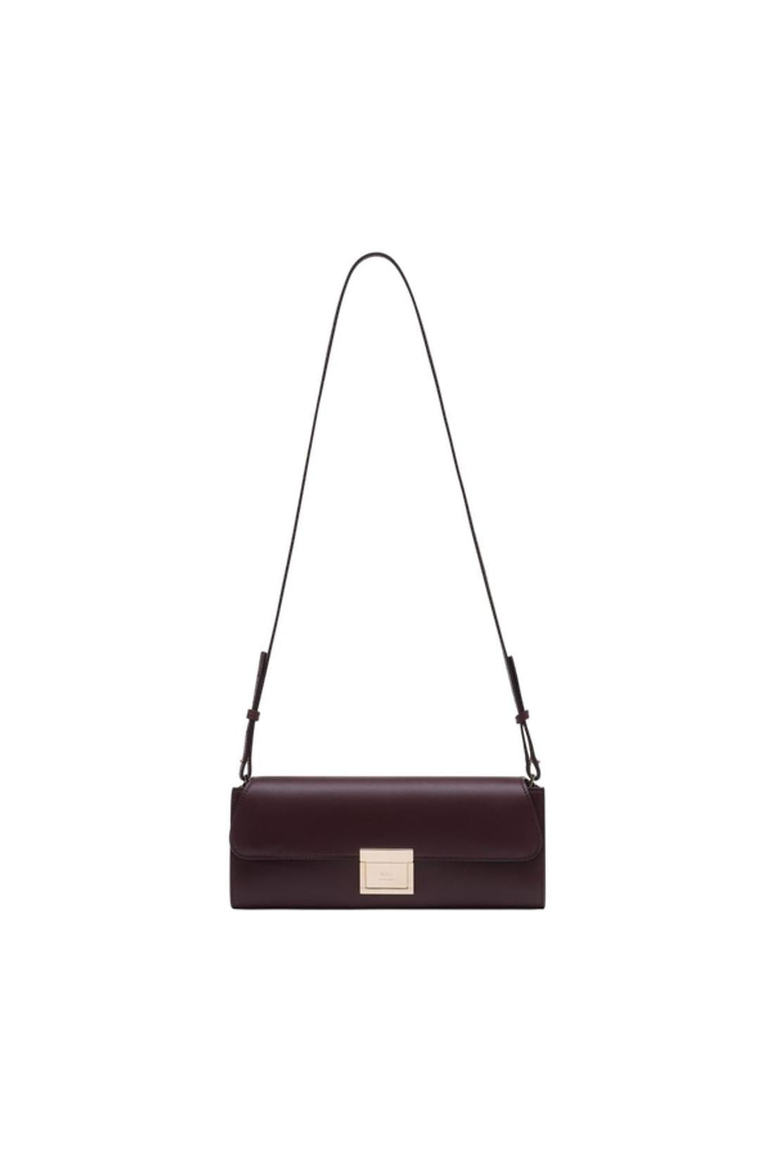 Ami Paris-Mimi Schultertasche - AMI Paris - Leder - Bordeaux-Taschen-Black-Deal-Outlet-by-ARCHIVIST