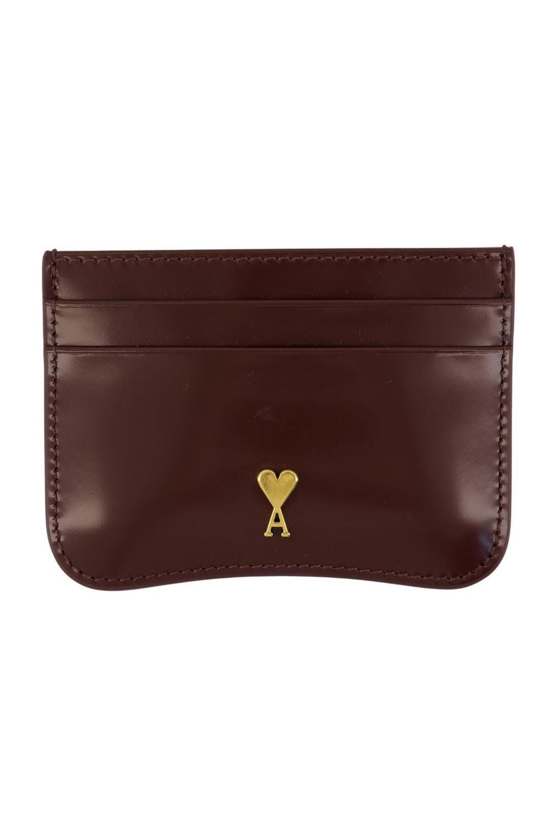 Ami Paris-Kartenhalter Paris Paris - AMI Paris - Leder - Bordeaux-Outdoor-Black-Deal-Outlet-by-ARCHIVIST