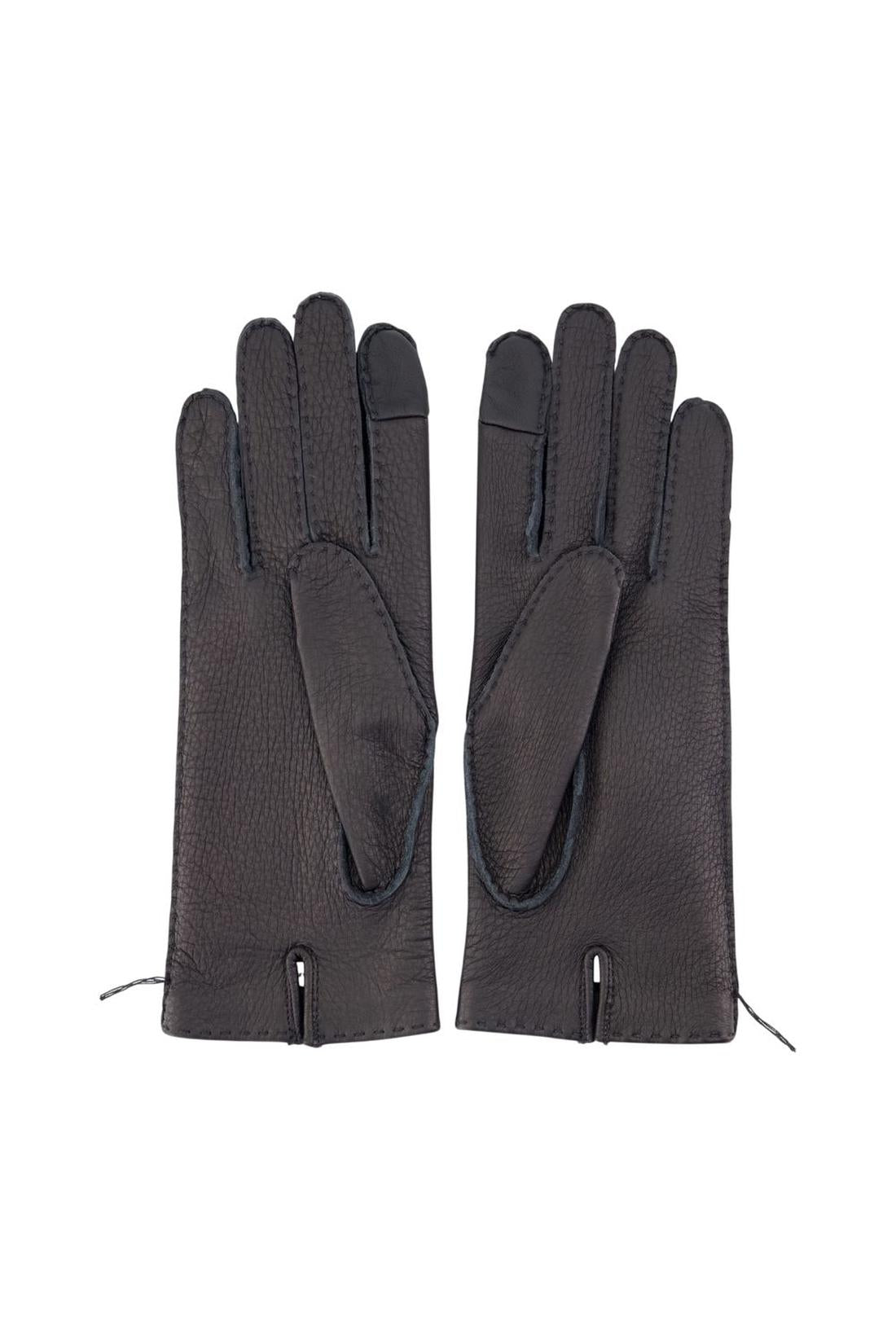 Handschuhe - AMI Paris - Leder - Schwarz