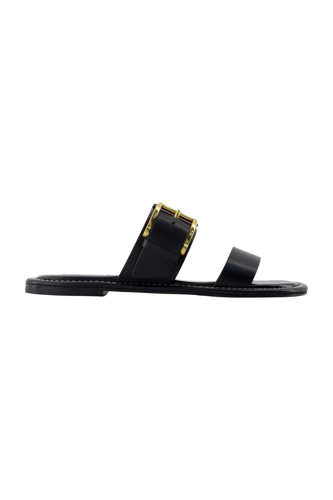 Buckle Sandalen - AMI Paris - Leder - Schwarz-schuhe / sandalen-Ami Paris-EU36-black-ARCHIVIST