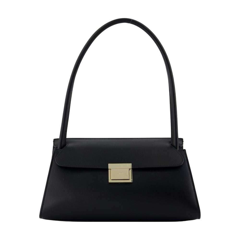 Small Mimi Schultertasche - AMI Paris - Leder - Schwarz