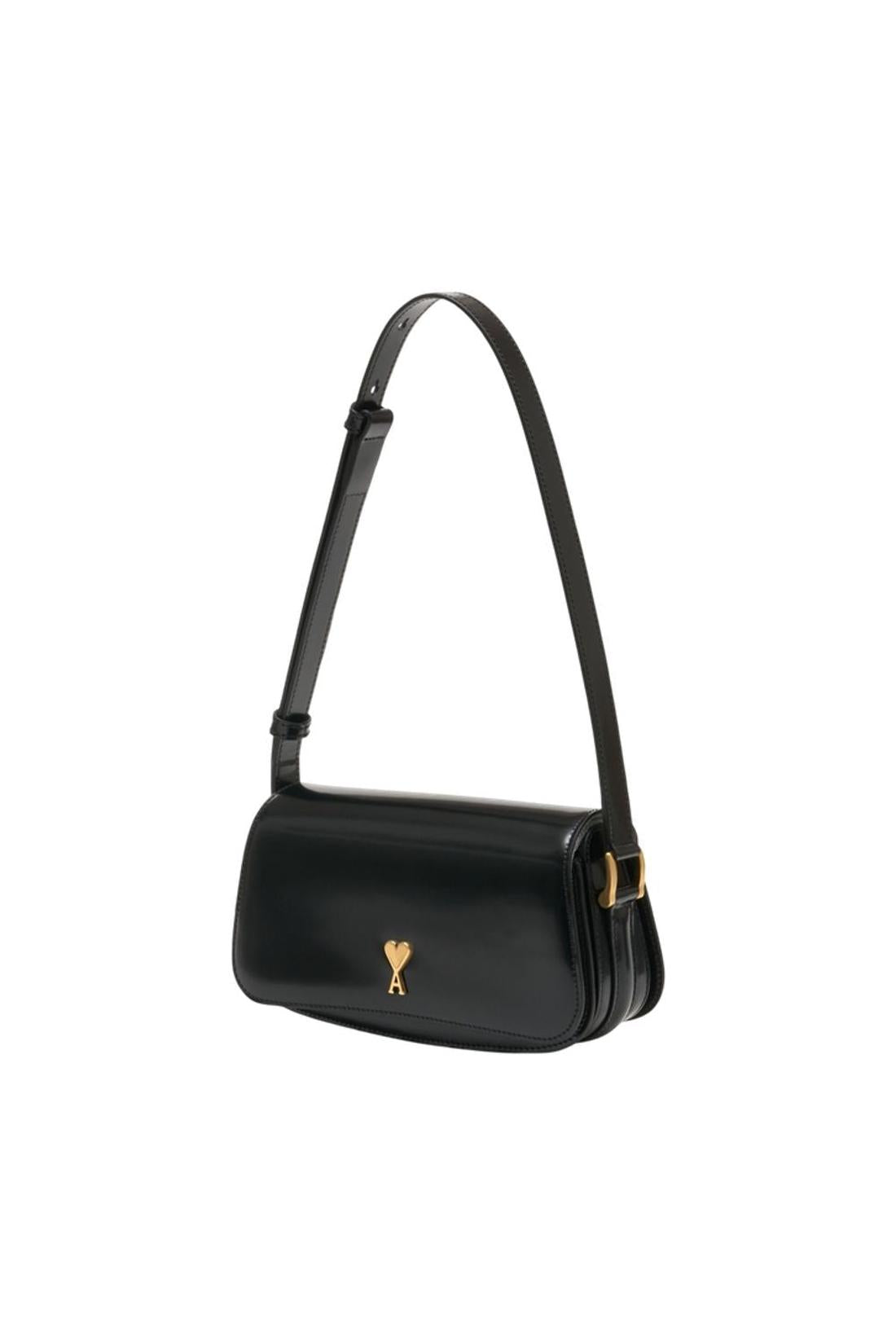 Schultertasche Paris Paris - AMI Paris - Leder - Schwarz