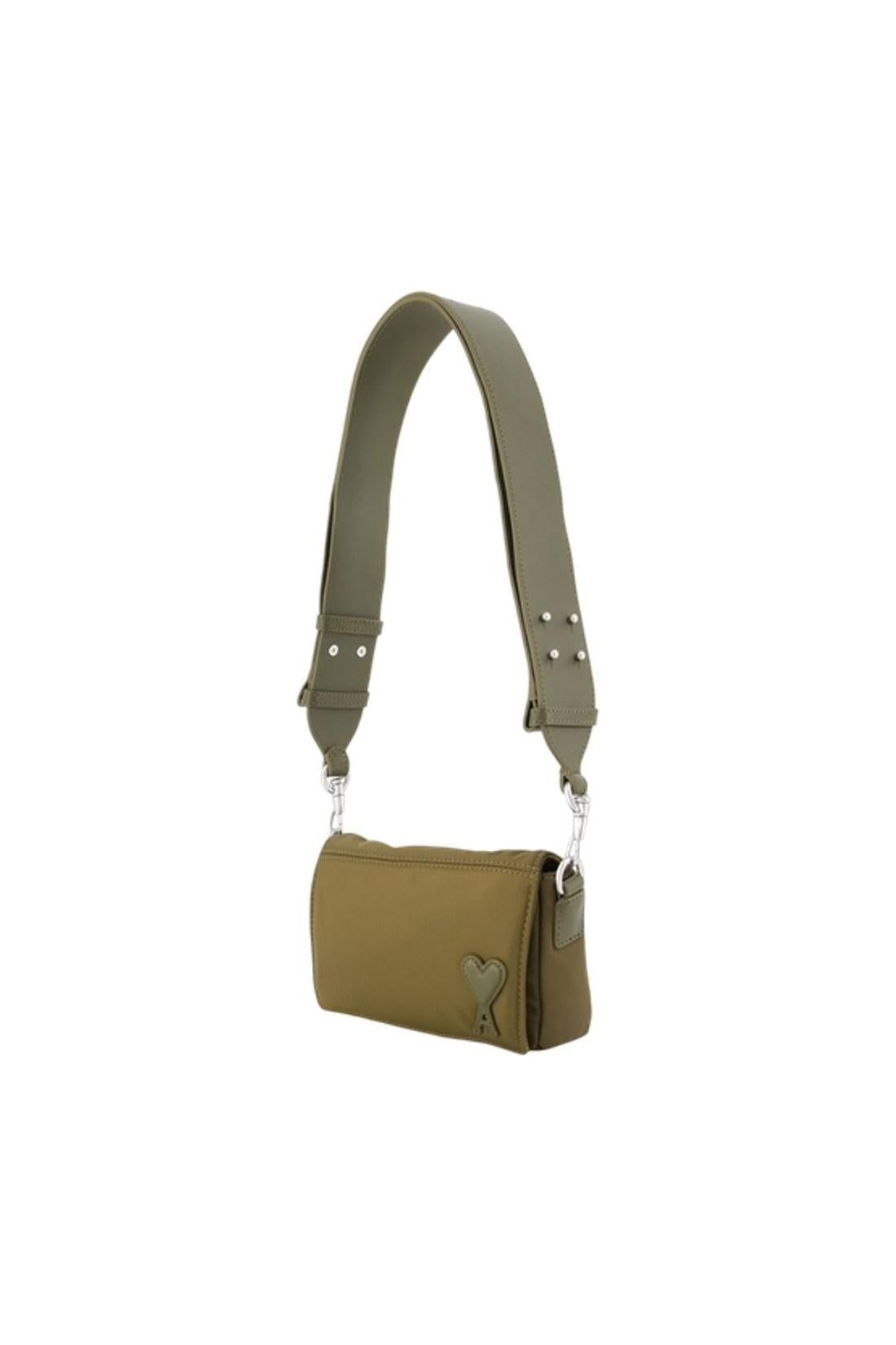 Marcel Lunch Box Schultertasche - AMI Paris - Nylon - Braun