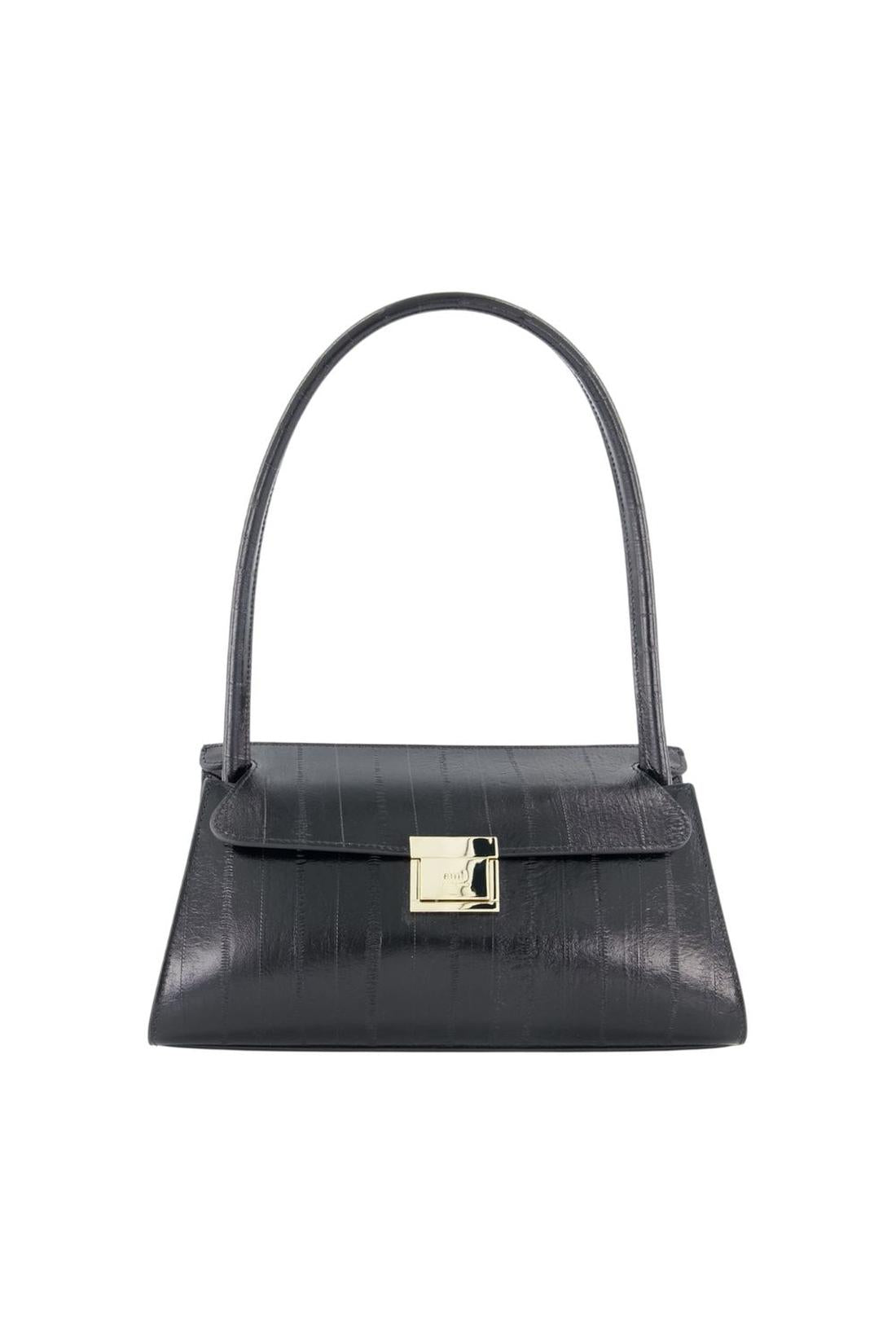 Small Mimi Handtasche - AMI Paris - Leder - Schwarz