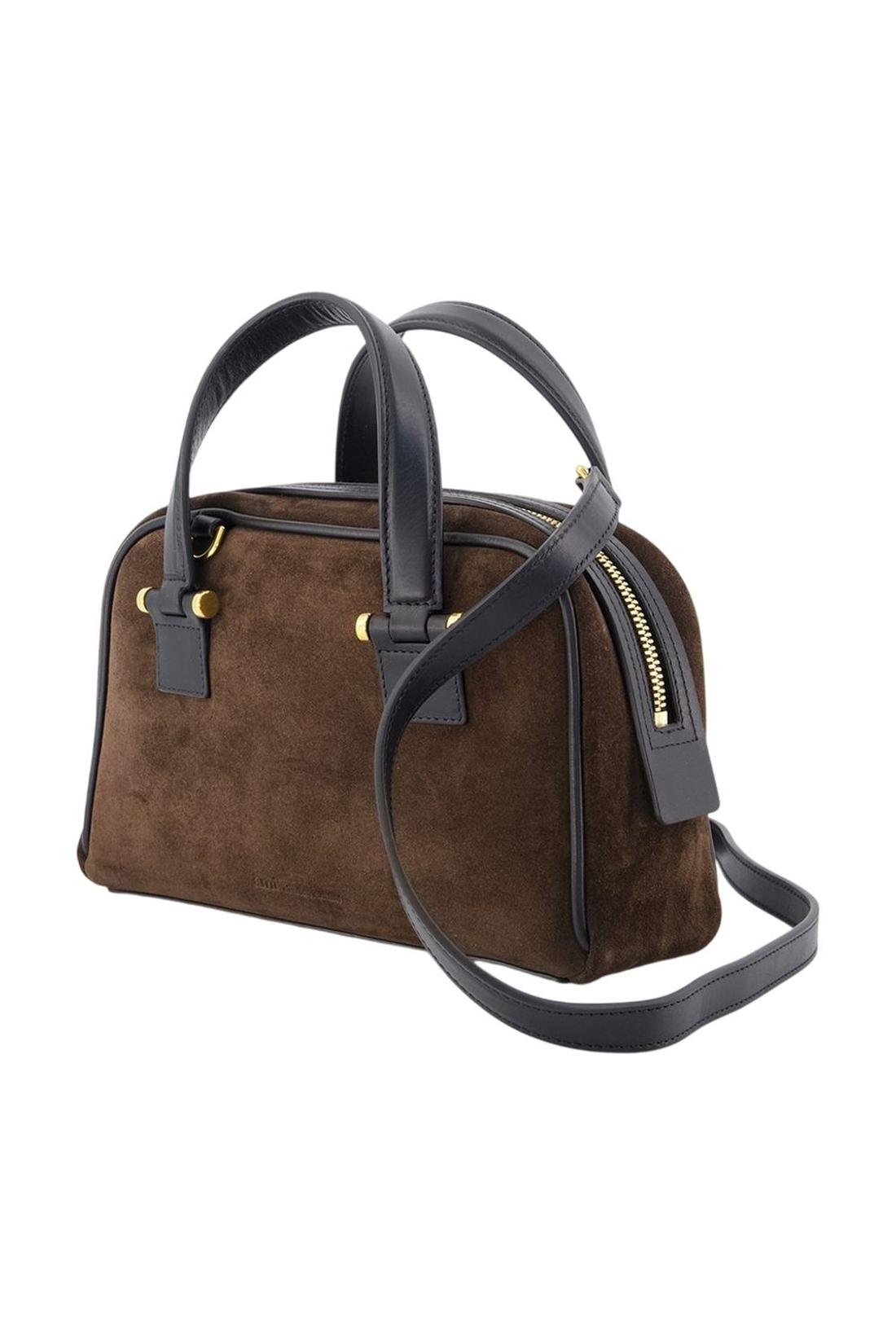 Georges Small Bowling Handtasche - AMI Paris - Leder - Braun