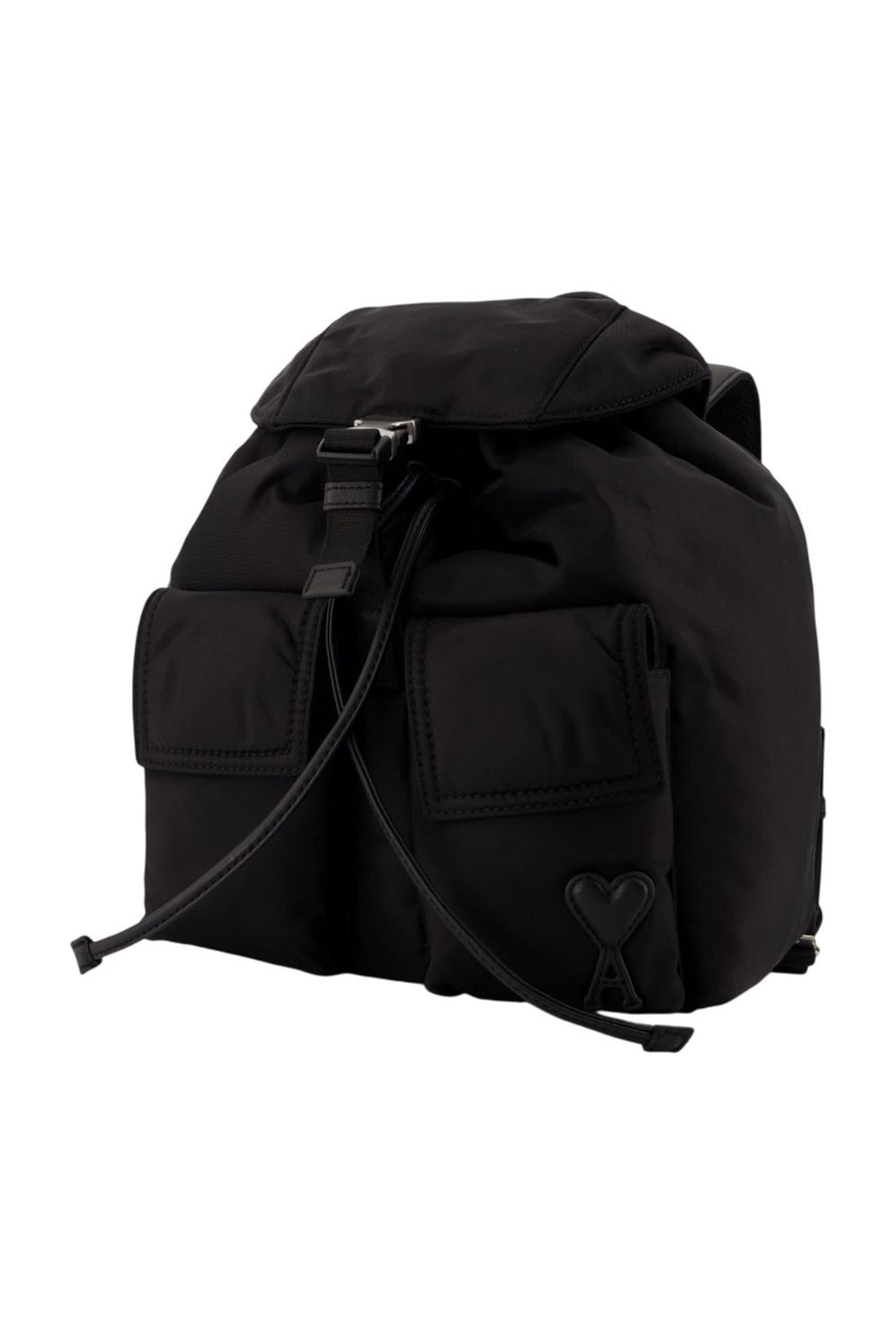 Rucksack Small Marcel - AMI Paris - Nylon - Schwarz