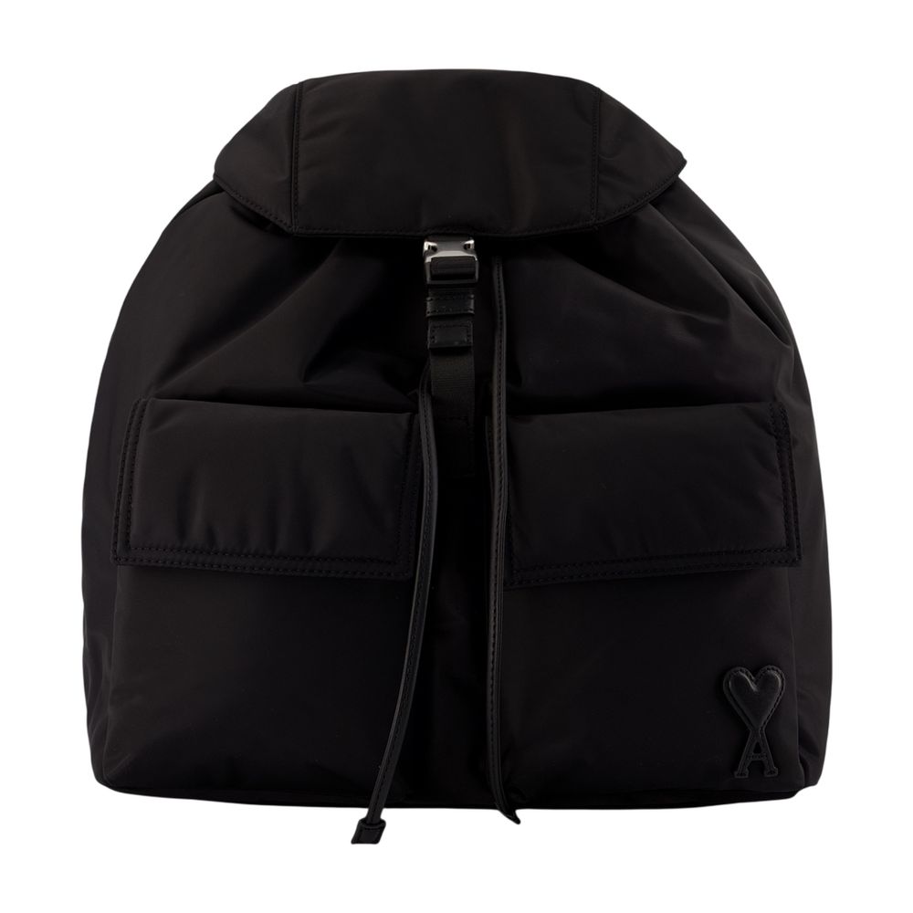 Marcel Rucksack - AMI Paris - Nylon - Schwarz