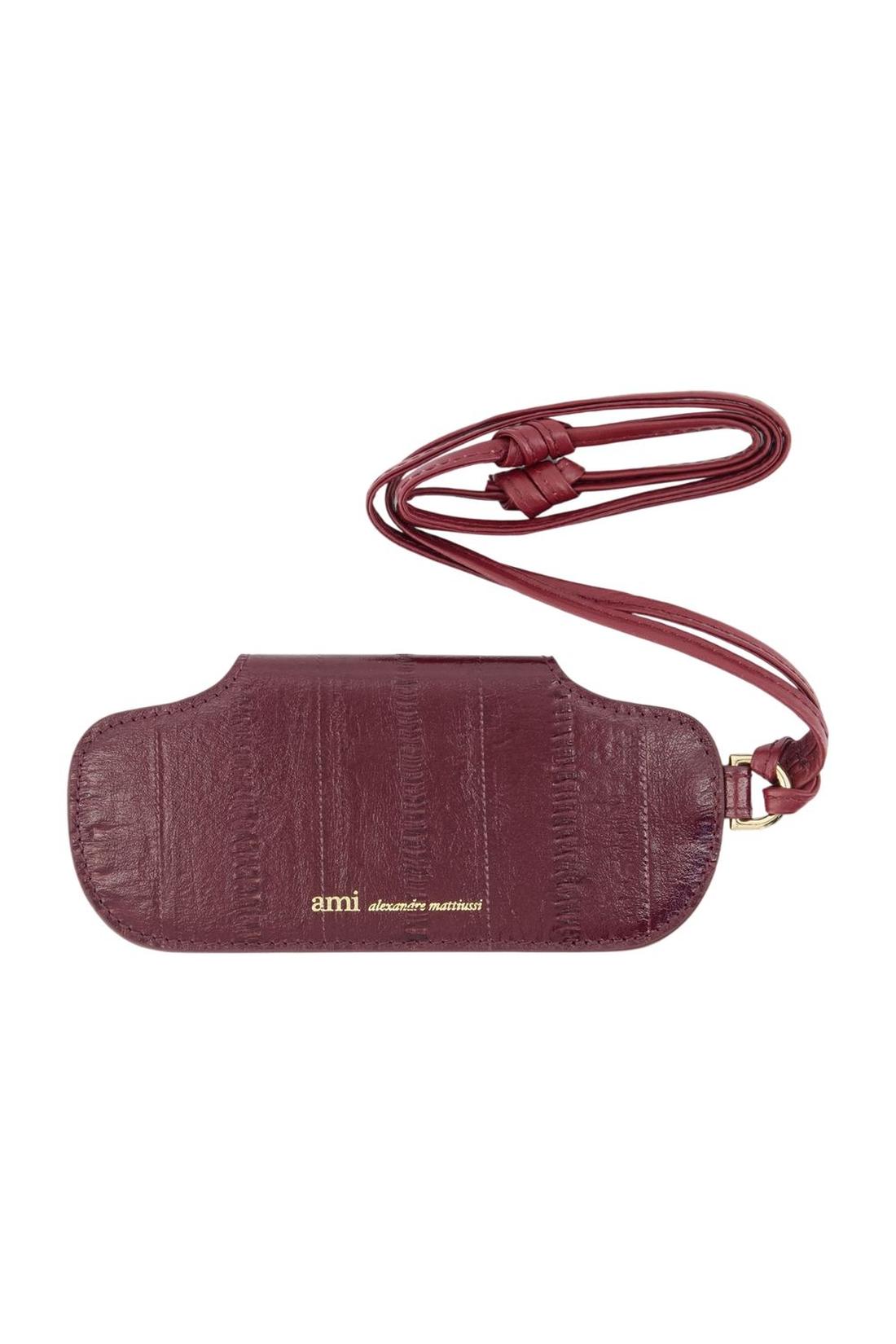Charm Mimi Glasses Case - AMI Paris - Leder - Bordeaux