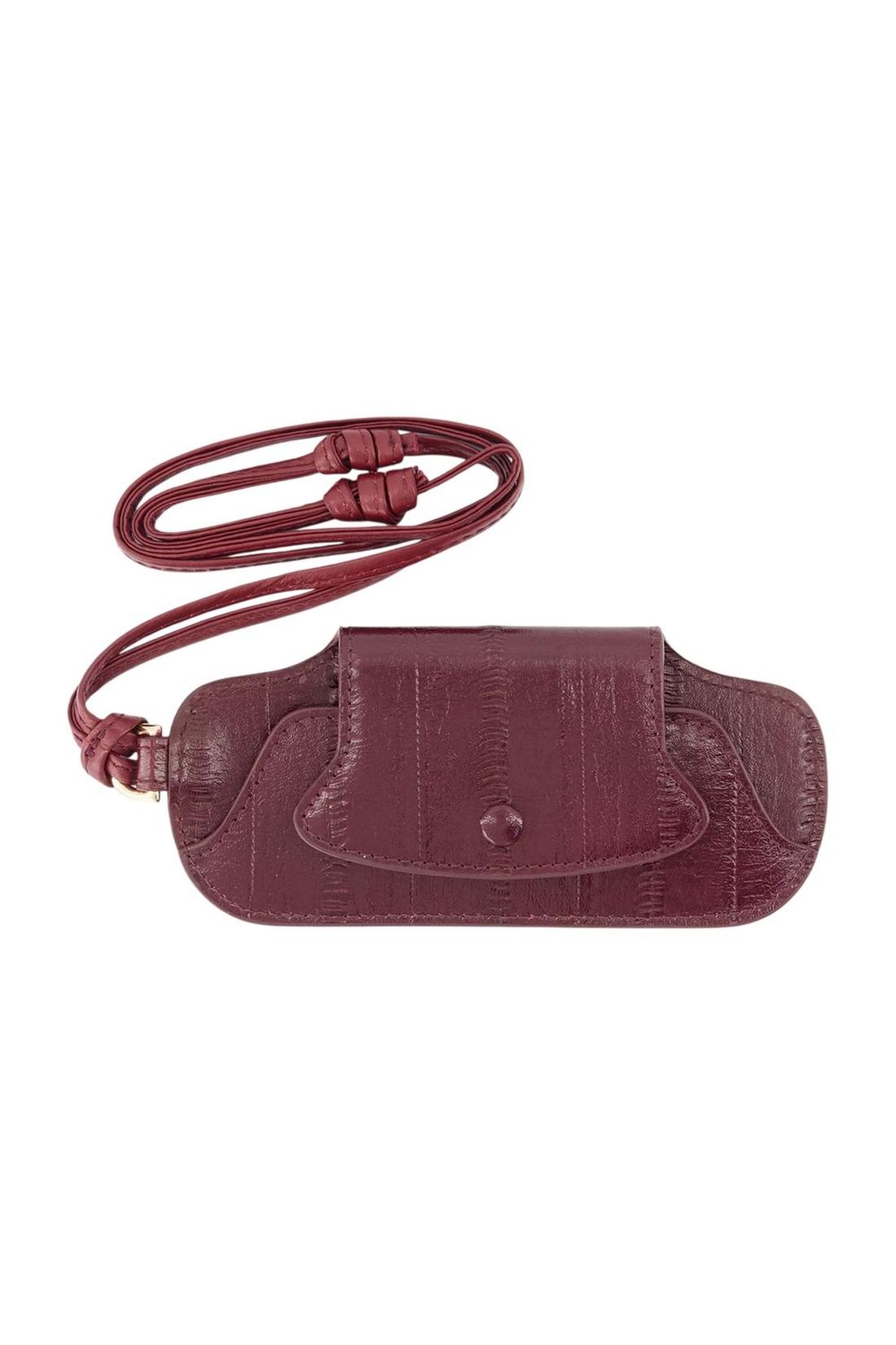 Charm Mimi Glasses Case - AMI Paris - Leder - Bordeaux
