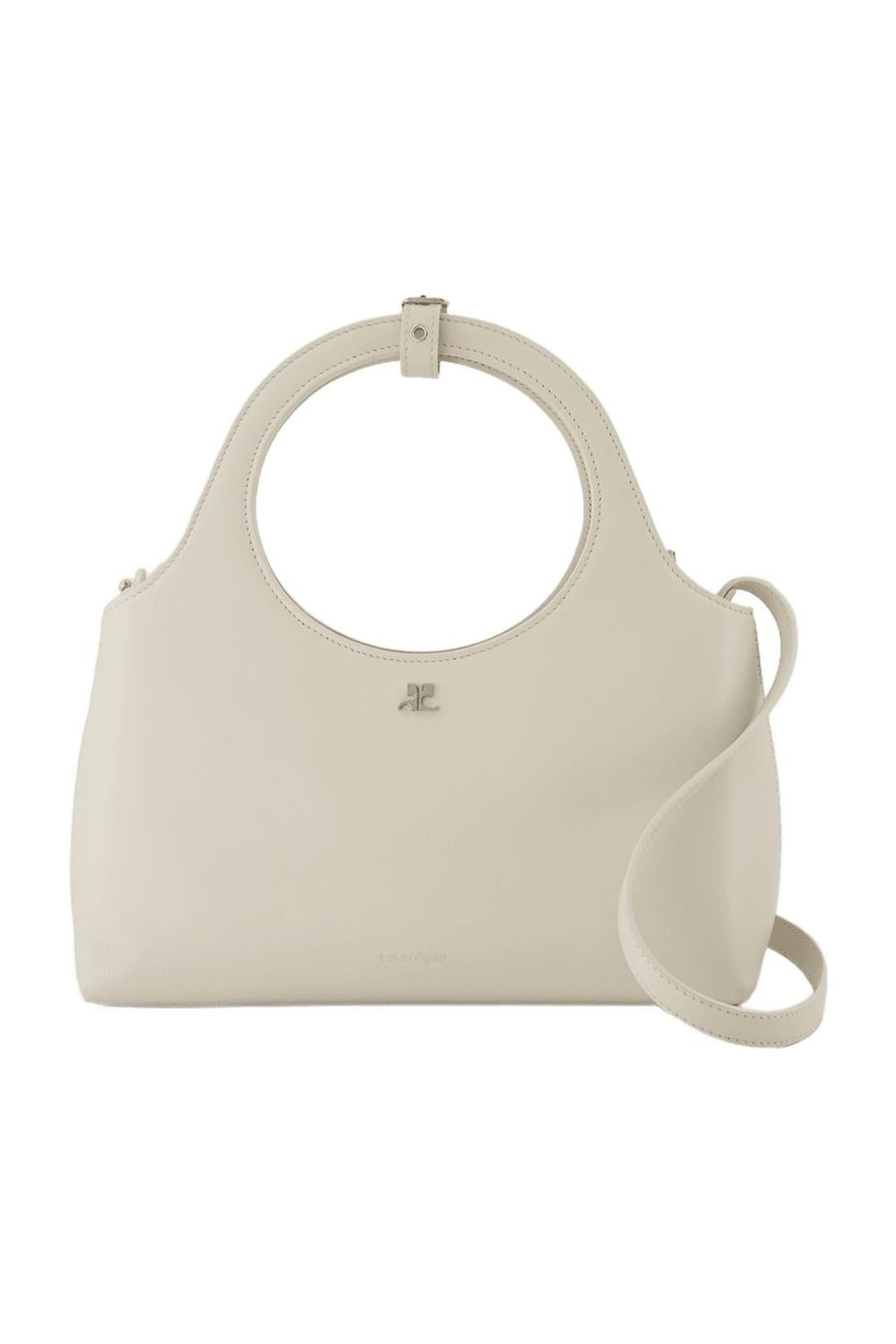 Courreges-Holy Day Schultertasche - Courreges - Leder - Weiß-Taschen-Black-Deal-Outlet-by-ARCHIVIST