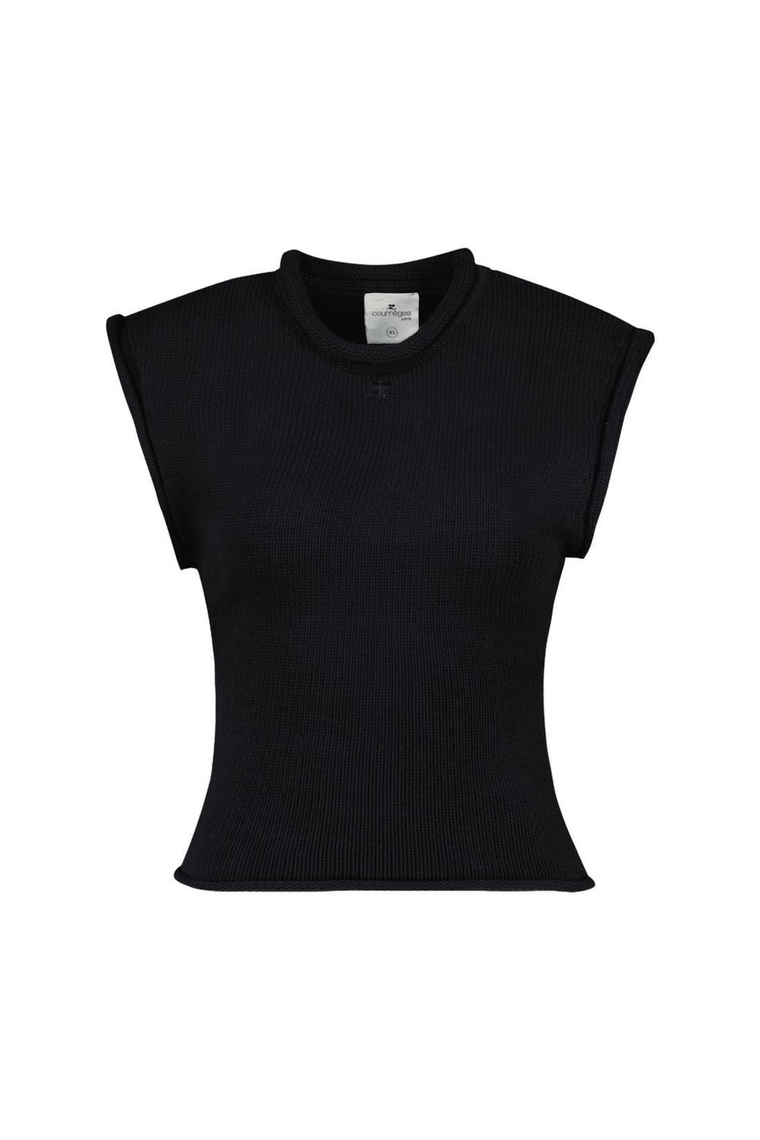 Tank Top - Courreges - Baumwolle - Schwarz