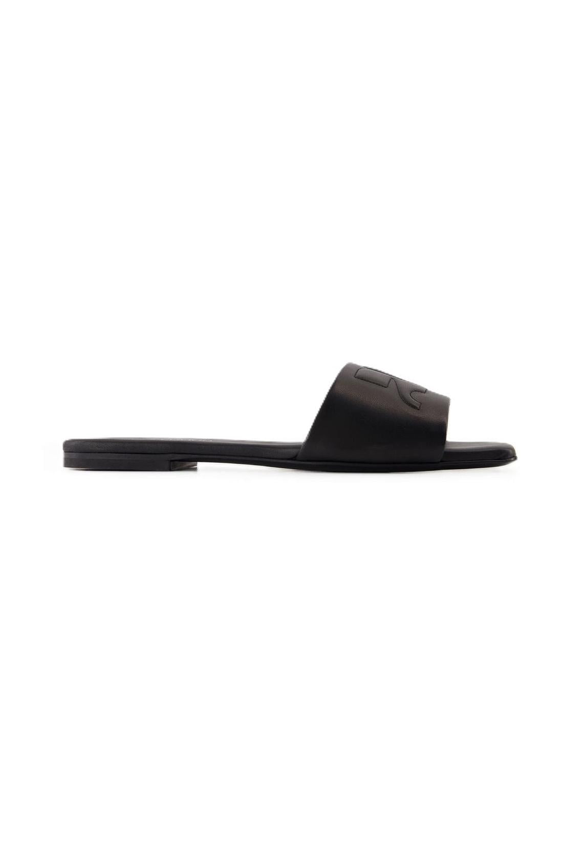 Courreges-Heritage Shadow Sandalen - Courreges - Leder - Schwarz-schuhe / pantoletten-Black-Deal-Outlet-by-ARCHIVIST