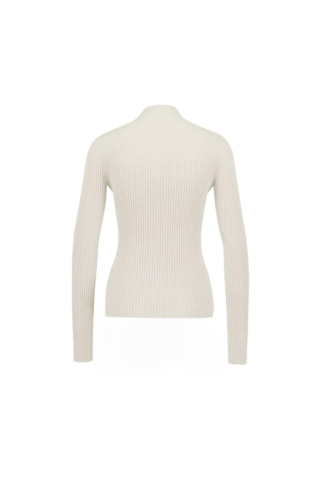 Courreges-Mockneck Pullover - Courreges - Baumwolle - Weiß-Shirts-Black-Deal-Outlet-by-ARCHIVIST