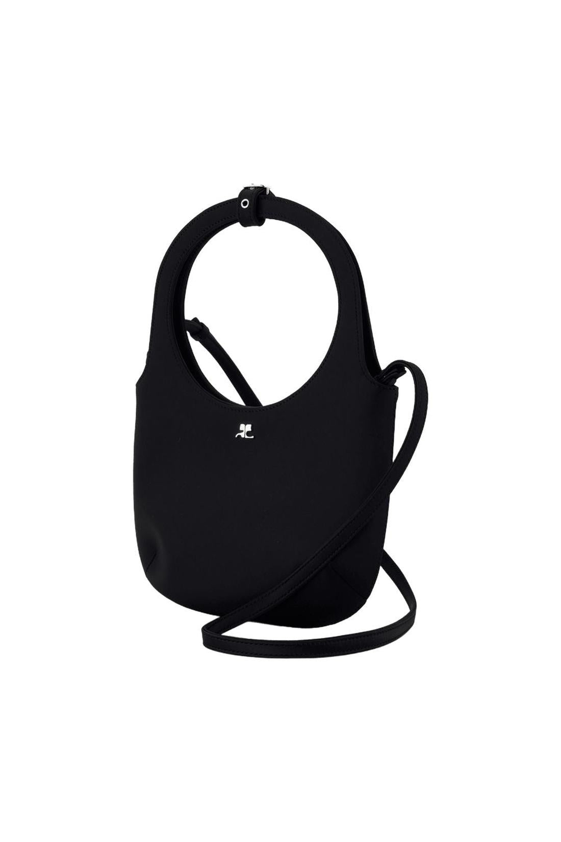 Holy Schultertasche - Courreges - Satin - Schwarz
