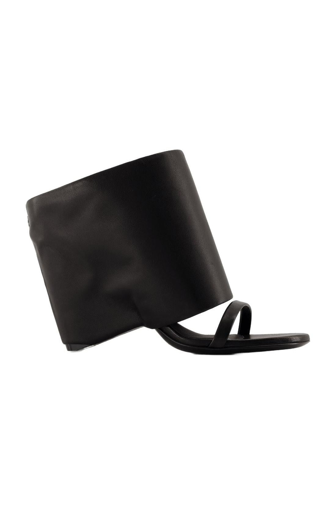 Sandals - Courreges - Leather - Black