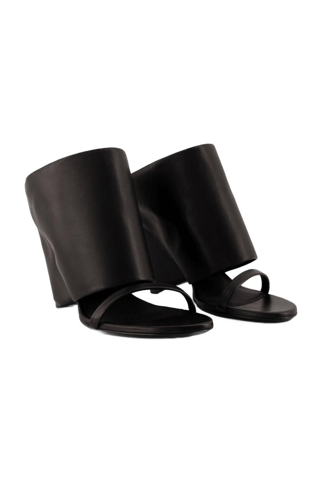 Sandals - Courreges - Leather - Black