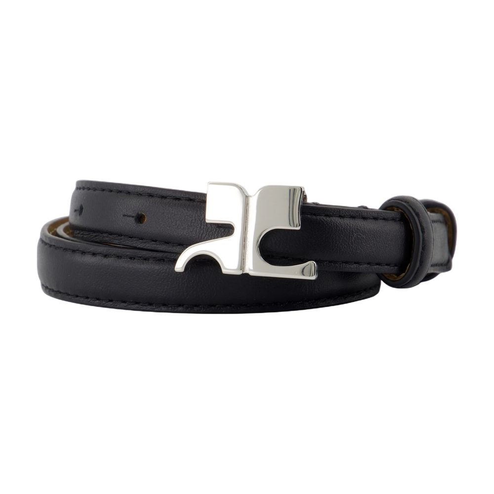 Ac-Gürtel - Courreges - Leder - Schwarz
