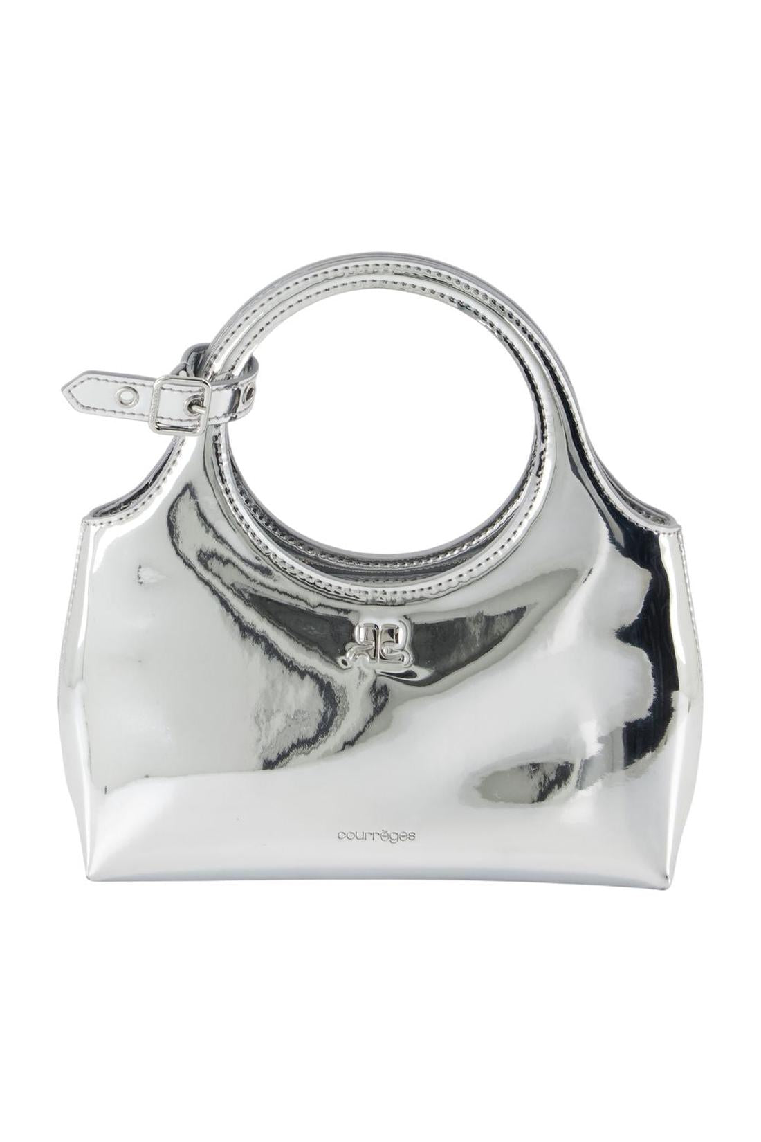 Courreges-Mini Holy Day Mirror Handtasche - Courreges - Synthetik - Silber-Taschen-Black-Deal-Outlet-by-ARCHIVIST