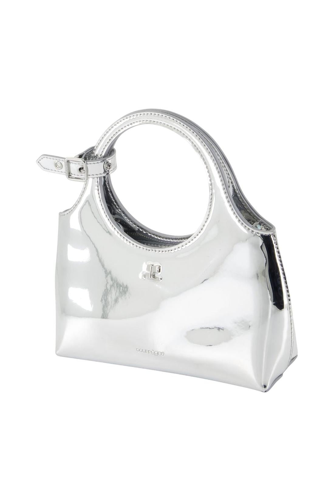 Courreges-Mini Holy Day Mirror Handtasche - Courreges - Synthetik - Silber-Taschen-Black-Deal-Outlet-by-ARCHIVIST