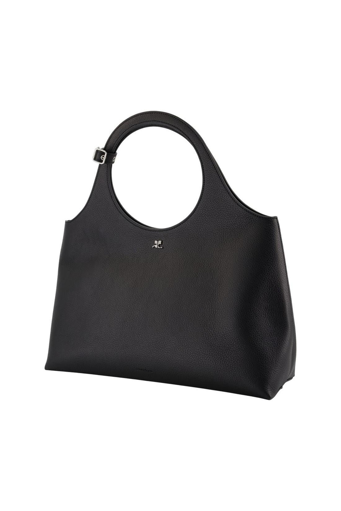 Courreges-Holy Day Large Schultertasche - Courreges - Leder - Schwarz-Taschen-Black-Deal-Outlet-by-ARCHIVIST