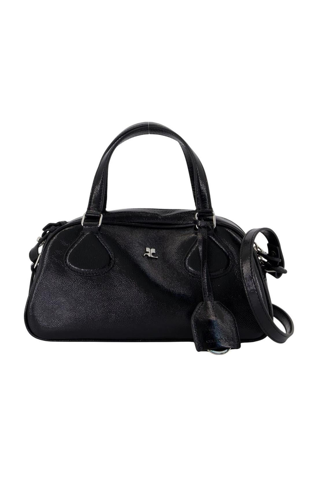 Courreges-Handtasche Friday - Courreges - Leder - Schwarz-Taschen-Black-Deal-Outlet-by-ARCHIVIST