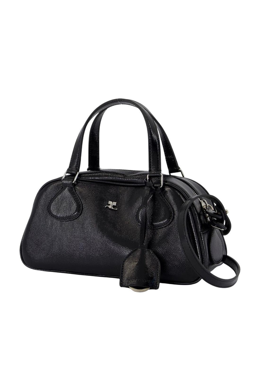 Courreges-Handtasche Friday - Courreges - Leder - Schwarz-Taschen-Black-Deal-Outlet-by-ARCHIVIST