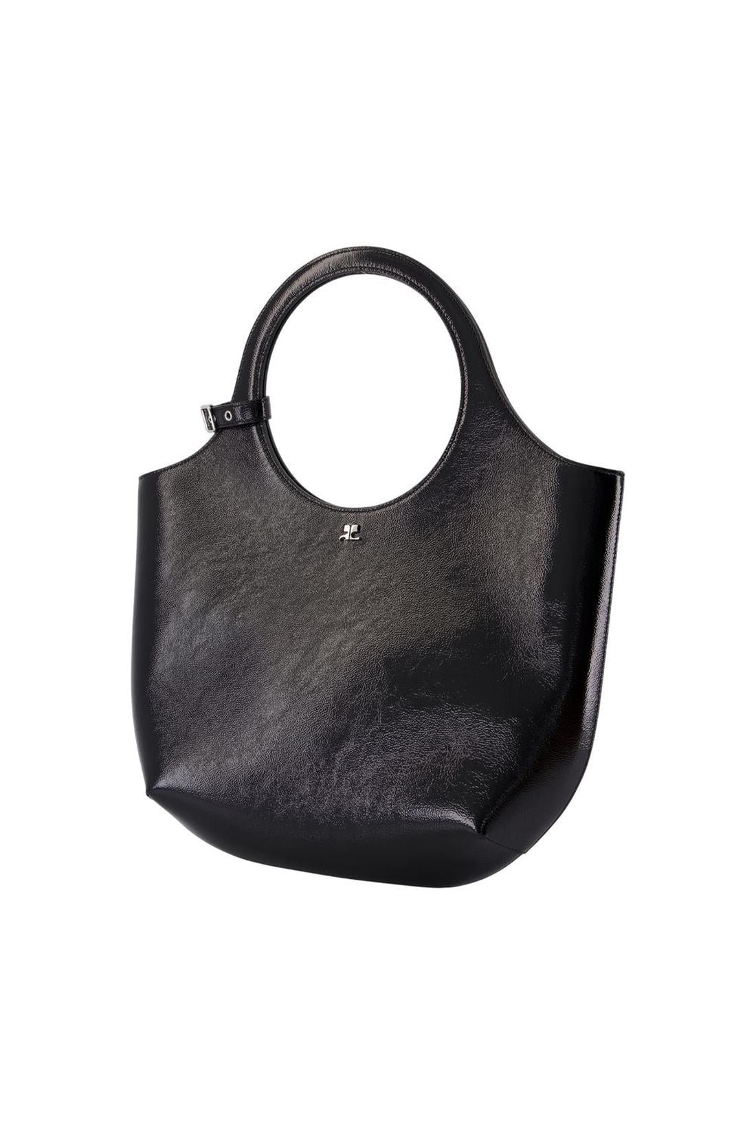 Courreges-Medium Holy Handtasche - Courreges - Leder - Schwarz-Taschen-Black-Deal-Outlet-by-ARCHIVIST