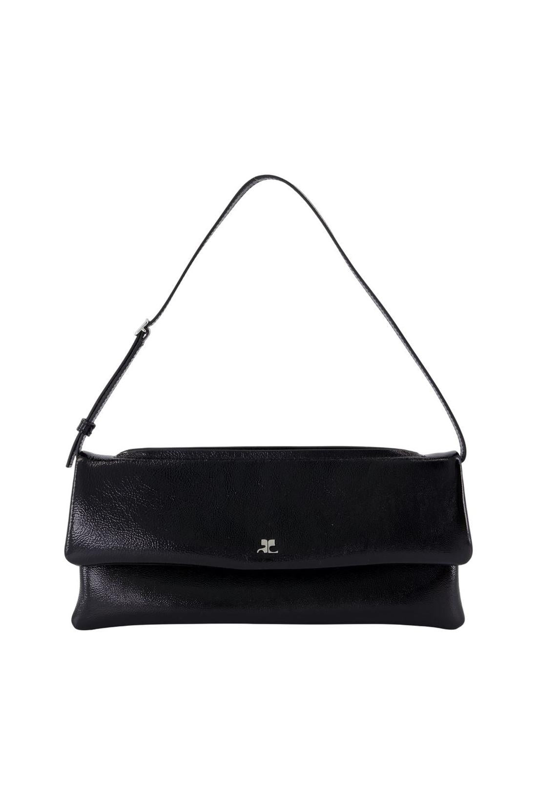 Courreges-Cuff Clutch - Courreges - Leder - Schwarz-Outdoor-Black-Deal-Outlet-by-ARCHIVIST