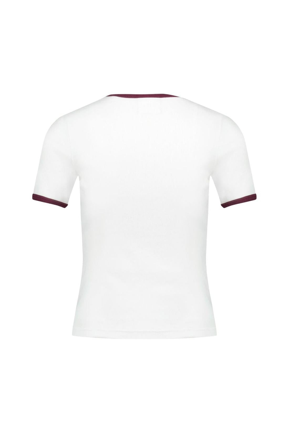 Courreges-Signature T-Shirt - Courreges - Baumwolle - Weiß-Shirts-Black-Deal-Outlet-by-ARCHIVIST