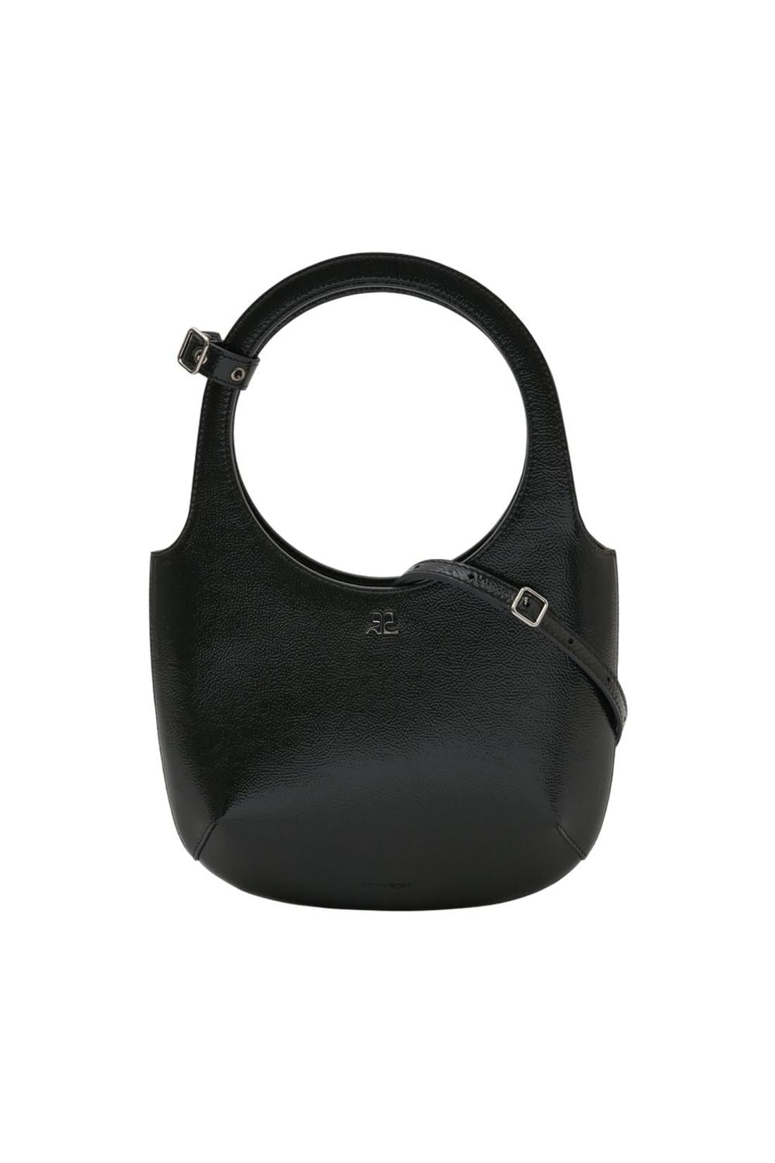 Courreges-Holy Handtasche - Courreges - Leder - Schwarz-Taschen-Black-Deal-Outlet-by-ARCHIVIST