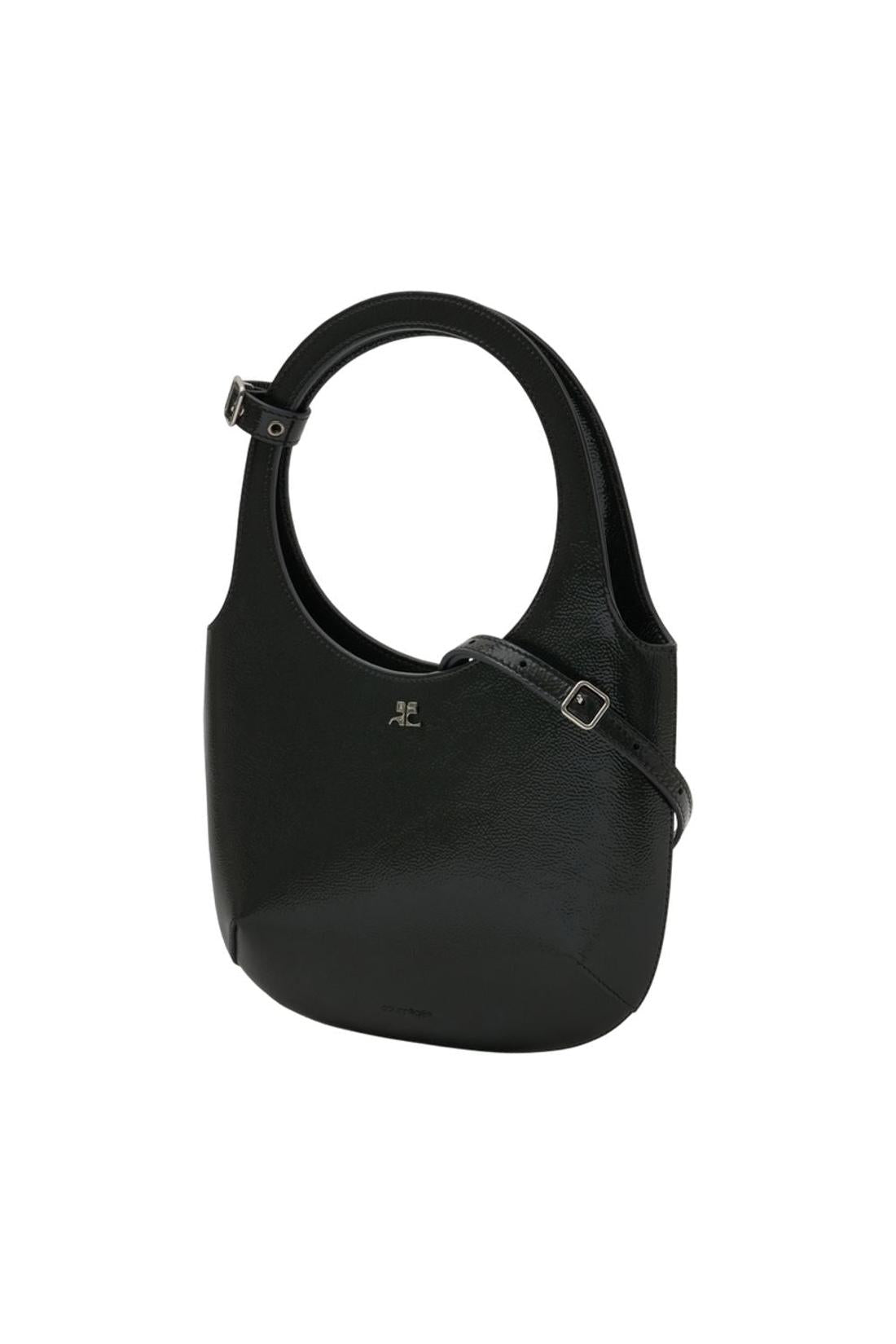 Courreges-Holy Handtasche - Courreges - Leder - Schwarz-Taschen-Black-Deal-Outlet-by-ARCHIVIST