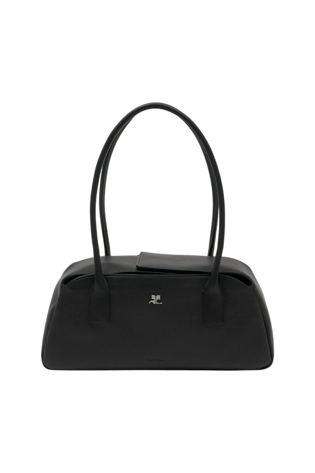 Schultertasche Strip - Courreges - Leder - Schwarz-Taschen-Courreges-One size-black-ARCHIVIST