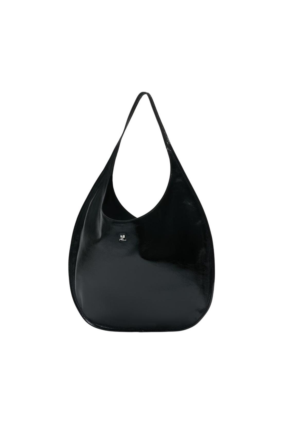 Holy Flat Schultertasche - Courreges - Leder - Schwarz